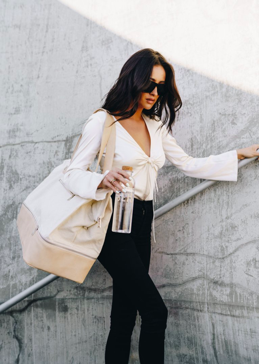 shay Mitchell beis travel the weekender